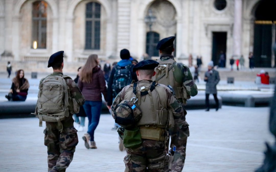 Three military personnel on Armed Forces Day